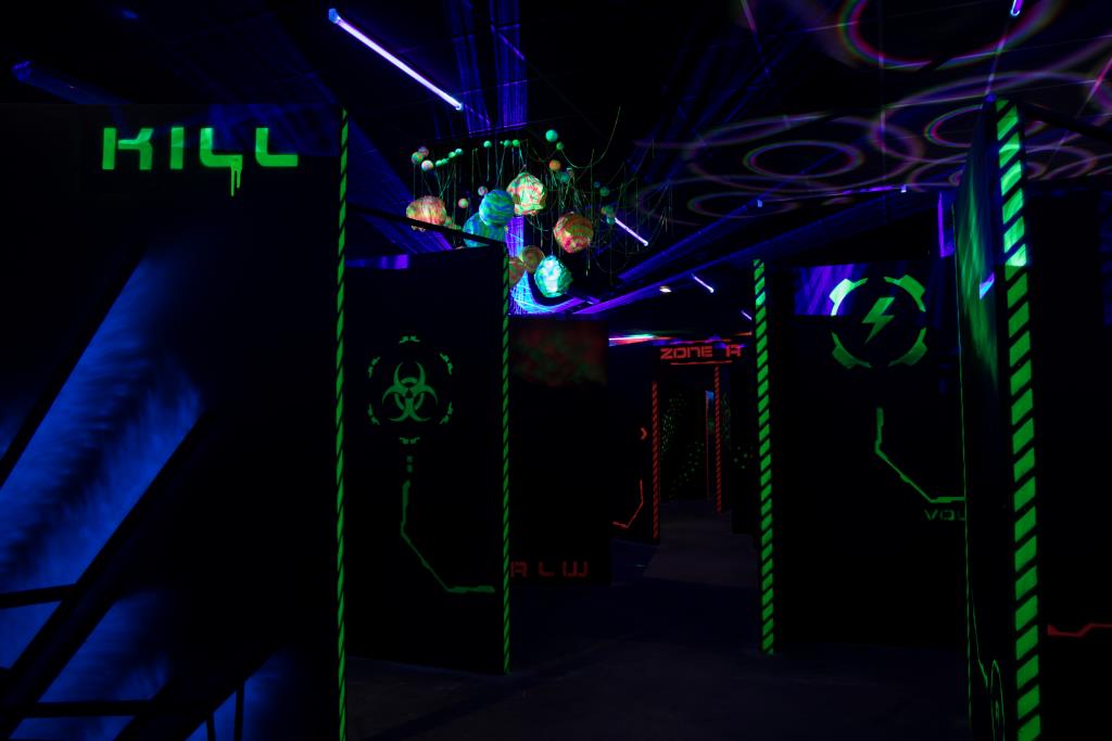 Décor du laser game